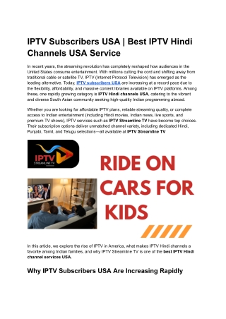 IPTV Subscribers USA _ Best IPTV Hindi Channels USA Service
