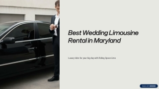 Elegant Wedding Limo Services in Maryland