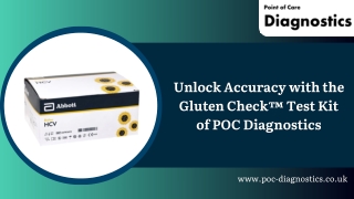 Gluten Check Test Kit | Accurate Gluten Sensitivity Detection | POC Diagnostics