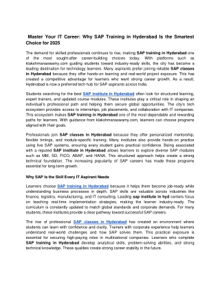Master Your IT Career_ Why SAP Training in Hyderabad Is the Smartest Choice for 2025 (1)
