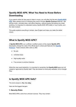 Spotify MOD APK