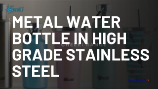 Cheeki’s Metal water bottle with non slip base