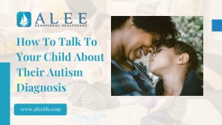How to Talk to Your Child About Their Autism Diagnosis