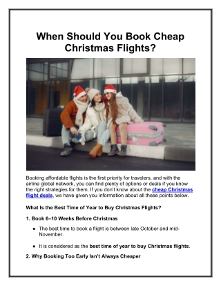 Cheap Christmas flight deals  1-833-543-2021