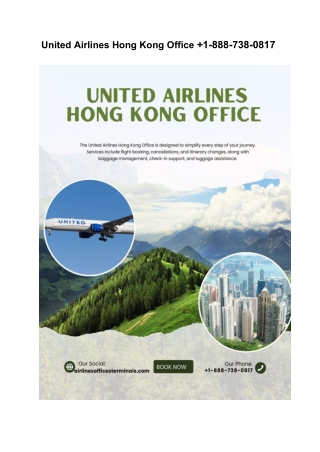 United Airlines Hong Kong Office  1-888-738-0817