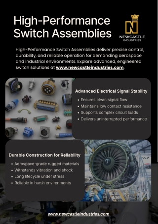 High-Performance Switch Assemblies - www.newcastleindustries.com
