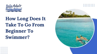 How Long Does It Take To Go From Beginner To Swimmer