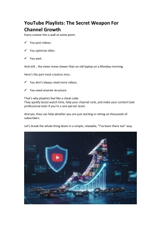 YouTube Playlists for Channel Growth: Boost Watch Time, Ranking & Audience Reten