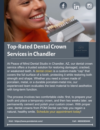 Top-Rated Dental Crown Services in Chandler