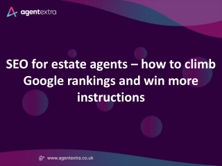 SEO for estate agents – how to climb Google rankings and win more instructions