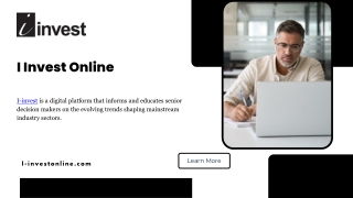 Business Finance News Updates and Insights from I Invest Online