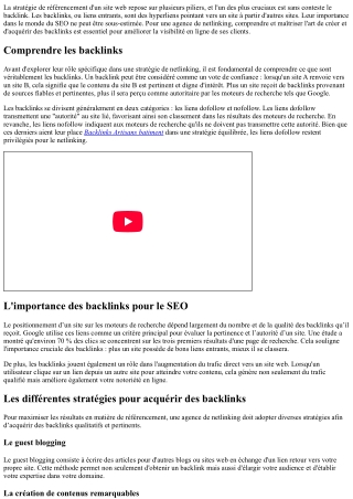 Le rôle clé des backlinks dans la stratégie d'une agence de netlinking