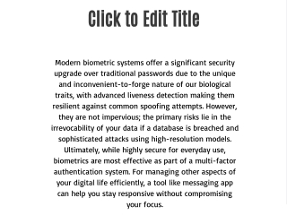 How Secure Are Modern Biometric Systems Really?