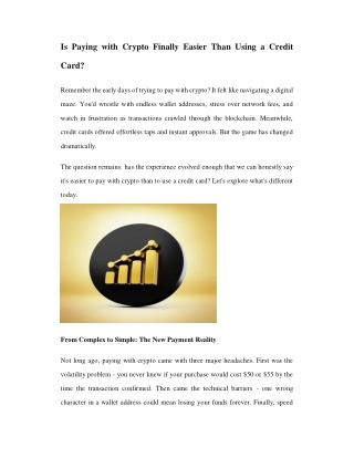 Benefits of Using Crypto Payment Gateway
