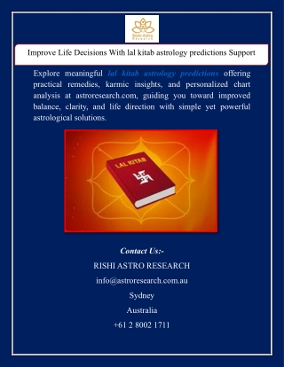 Improve Life Decisions With lal kitab astrology predictions Support