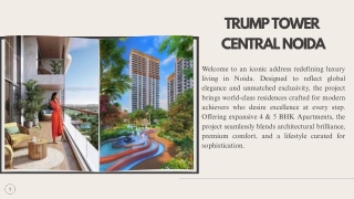 Trump Tower Central Noida Ebrochure