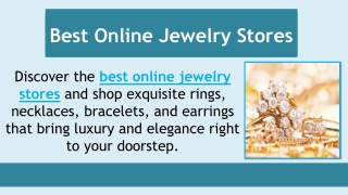 Best Online Jewelry Stores
