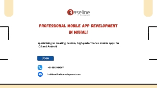 Professional Mobile App Development in Mohali