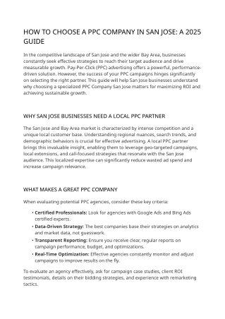 Why Choose TitanX Marketing as Your PPC Company in San Jose