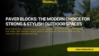 Why Paver Blocks Are the Smart Choice for Modern Flooring