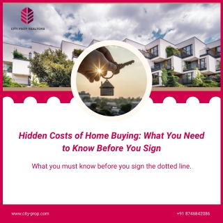Hidden costs of Home buying what you need to know before you sign