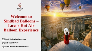 Welcome to  Sindbad Balloons – Luxor Hot Air Balloon Experience