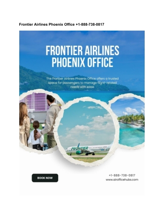 Frontier Airlines Phoenix Office  1-888-738-0817