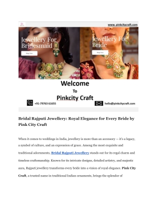 Bridal Wedding Necklace Set