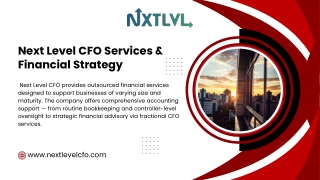 Benefits of Outsourcing CFO Services for Small Business