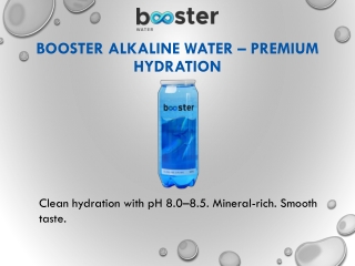 Booster Alkaline Water – Premium Hydration