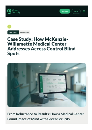 Achieving Full Facility Safety with Visitor Screening and Vendor Credentialing C
