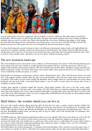 Winter Jacket Trends 2025 Stay_Siylish & Warm