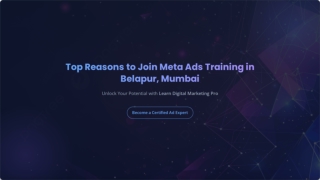 Top Reasons to Join Meta Ads Training in Belapur, Mumbai