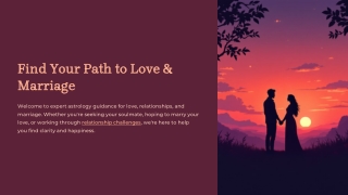 Love & Marriage Astrology – Solutions for Relationship, Compatibility & Marriage
