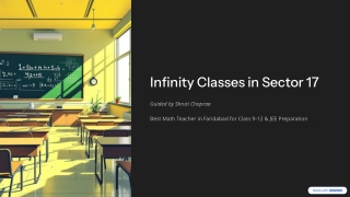 Best Math Teacher in Faridabad | Learn from the Best at Infinity Classes