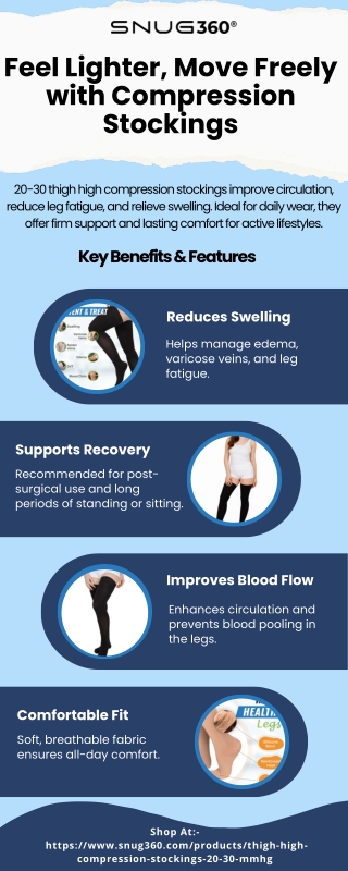 Feel Lighter, Move Freely with Compression Stockings