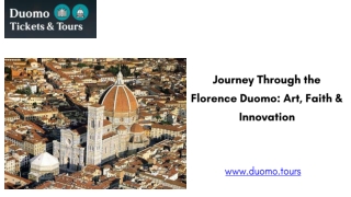 Journey Through the Florence Duomo: Art, Faith & Innovation