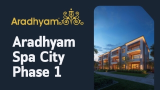 Aradhyam Spa City Phase 1 - Luxury Apartments in Ghaziabad.