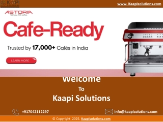 Coffee Maker Machine for Home - Kaapi Solutions