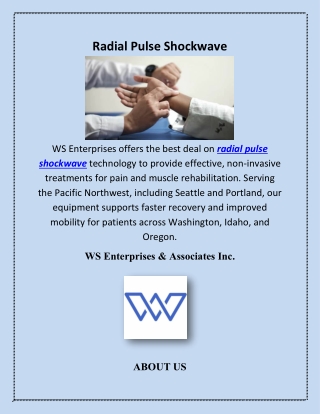 Radial Pulse Shockwave,wsent.biz