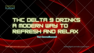 THC Delta 9 Drinks A Modern Way to Refresh and Relax – Get CannaBuzzed