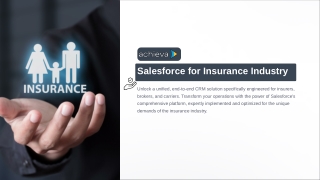 Salesforce for Insurance Industry Powered by Achieva