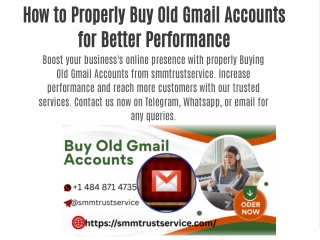 How to Properly Buy Old Gmail Accounts for Better Performance