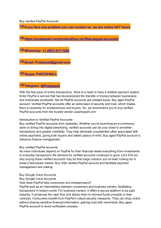 PayPal accounts from the trusted vendor .com