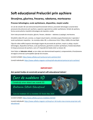 Soft educational Prelucrari prin aschiere