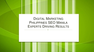 Digital Marketing Philippines SEO Manila Experts Driving Results