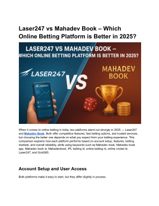 Laser247 vs Mahadev Book – Which Online Betting Platform is Better in 2025 (2)