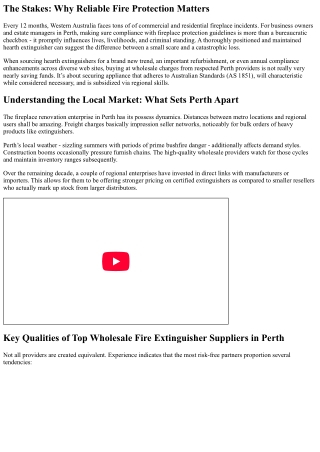 Best Wholesale Fire Extinguisher Suppliers Near Me in Perth