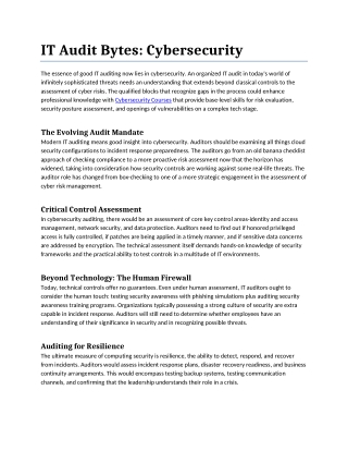IT Audit Bytes-output