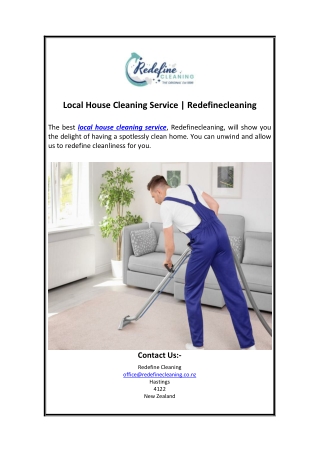 Local House Cleaning Service  Redefinecleaning